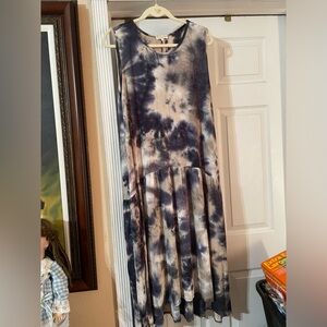 Tie-Dye Sleeveless Maxi Dress by Sweet Lovely by Jen NWOT 🌸🌺🌹 BG 08